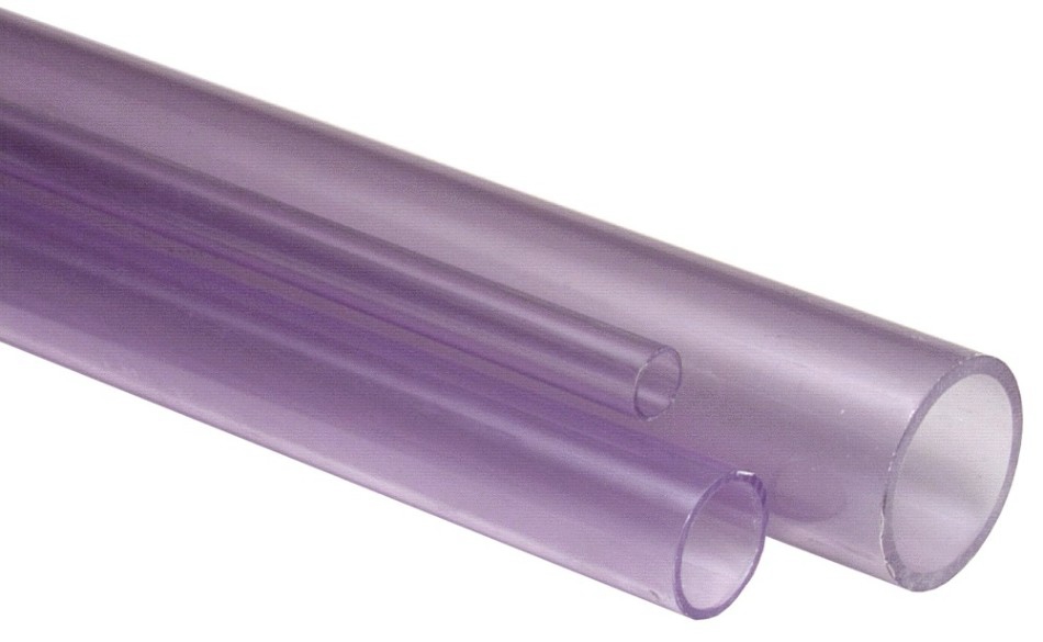 DEKADUR-G Pipe, PVC-U, clear